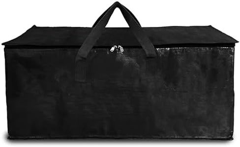 Shalimar Large Capacity Travel Bag/Storage Bag/Move-in Bags/Duffel Bag - Strong, Durable, Foldable and Water Resistant (Pack of 1) - Black