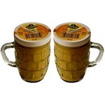 Kuhne Traditional Smooth & Mild German Mustard in Beer Mug Glass Jar 250 ml x 2