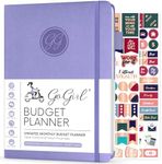 GoGirl Budget Planner – Monthly Financial Planner Organizer Budget Book. Expense Tracker Notebook Journal to Control Money, A5 (Lavender)