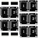 AZDelivery 5 x Double Socket Dual Base Shield compatible with D1 Mini NodeMCU ESP8266 DIY PCB Expansion Board including E-Book!