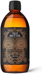 Ancient + Brave True MCT Oil 500ml - High C8 & C10 Blend, 100% Pure Coconut Oil, Sustainably Sourced - Perfect for Keto, Fasting & Cognitive Support - Vegan - Add to Coffee, Smoothies - Mental Clarity