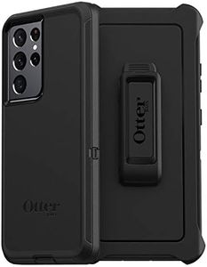 OtterBox 77-82070 Defender Series Shockproof and Drop Proof Mobile Phone Protective Case for Samsung Galaxy S21 Ultra 5G, Black