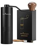 West Coast Chef Manual Coffee Grinder - Manual Burr Grinder, Portable Coffee Grinder Manual - Espresso Hand Grinder Coffee - Manual Coffee Bean Grinder - Travel Coffee Grinder Hand Coffee Grinder Burr