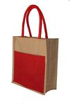 FOONTY Daily Use Tote Bag/Grocery Bag/Gym Bag/Lunch Bag(Red,FFFWB6019F)