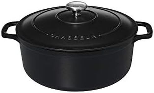 Chasseur 11832001 Cocotte ronde, Fonte émaillée, Mat (intérieur Noir), 20 cm
