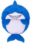 Happy Nappers Pillow & Sleepy Sack - Comfy, Cozy, Compact, Super Soft, Warm, All Season, Sleeping Bag with Pillow - Medium 54” x 20” - Sandal The Blue Shark