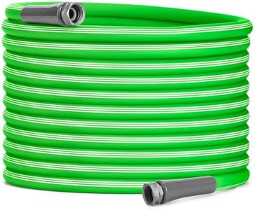 Delxo Garden Hose without Nozzle, 3/4 in. x 100 FT Lightweight Flexible Water Hose for Garden & Yard, Durable Water Hose 100 Ft with Brass Valve, Non-Expandable Copper Bullet Hose Manguera Para Jardin