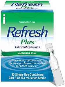 Refresh Plus Lubricant Eye Drops, Preservative Free, Single Use Containers, 30 Count