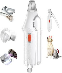 CATPICK 2-in-1 Cat Nail Clippers & Dog Nail Clippers Trimmers for Large Medium Small Dogs Cats Pets Claw Trimmer Quick Sensor and Safety Guard USB Rechargeable with 2 LED Lights Dogs Nail Trimmer