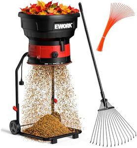 EWORK 15 Amp Leaf Mulcher/Shredder, 16:1 Ratio, Durable Cutting Lines