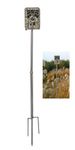 Fotoleey Trail Camera Stand Mount -Fishing Lamp Stake Outdoor, Silver Color Max. 81 cm Height