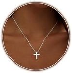 Zeffy Cross Necklace for Women, 18k