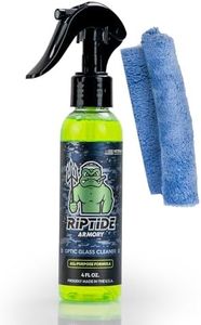 Riptide Armory Optic Glass Cleaner - Ultimate Solution for Pristine Optic Care - Unmatched Detailing Precision & Protection - Veteran Founded & Formulated by US Navy Seal (4oz Combo)