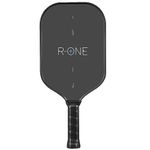 R-One Elongated Carbon Fiber Pickleball Paddle - 2024 Pickleball Racket with Long Handle - T700 Raw Carbon Fiber - Frosted Spin Surface - USAPA Approved by Nicol Pickleball (Design 2)