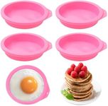 ZANZER (6 Pcs) Air Fryer Egg Molds, Air Fryer Egg Molds Silicone, Air Fryer Bites Egg Molds for Muffin Lids, Toast, Non-Stick Air Fryer Accessories