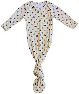 Keep Me Cosy® Bamboo Baby Knotted Gown - Happy Hedgehog Design