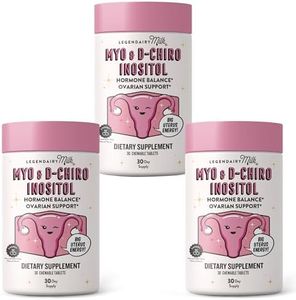 Legendairy Milk Pure Inositol Chewable Tablets - Myo-Inositol & D-Chiro Supplement for Hormonal Balance & Fertility Support - Ideal 40:1 Ratio - 30 Day Supply (Pack of 3)