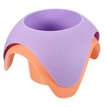 PATIKIL Beach Cup Holder, 2 Pack Drink Cup Holder Sand Coaster Beach Vacation Accessories, Orange Purple