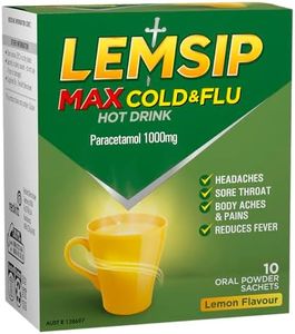 Lemsip Max Decongestant Cold and Flu Hot Drink Lemon (10 Pack)