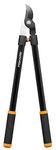 Fiskars Bypass tree pruner for fresh wood, Non-stick coating, Hardened Precision Steel, Length: 81 cm, Black, L11, 1027541