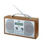 BUSH DAB/ FM STEREO RADIO IN A WOODEN CABINET