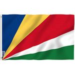 ANLEY Fly Breeze 3x5 Feet Seychelles flag - Vivid Color and UV Fade Resistant - Canvas Header and Double Stitched - Seychellois Flags Polyester with Brass Grommets 3 X 5 Ft