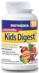 Enzymedica - Kids Digest, 60 Chewable Tablets with Fruit Punch Flavor - Kids Digestive Enzymes Supplements - Chewable Gas Relief for Children - Gas & Bloating Relief - Digestion & Bloating Supplement