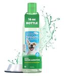 TropiClean Fresh Breath Dog Teeth Cleaning – Dental Care for Bad - Freshener Water Additive Mouthwash Helps Remove Plaque Off Dogs Teeth, Original, 473ml