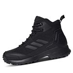 adidas Men's Terrex Heron Mid Cw Cp High Rise Hiking Shoes, Black Core Black Core Black Grey 0, 9.5 UK