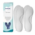 Footvital Memory Foam Shoe Insoles Comfortable Insoles Supports Heel & Arch Absorbs Foot Sweat & Moisture Ultra Soft Cushioned Lightweight Durable Washable Pads for Men & Women Grey (2 Pair)(Size-6)