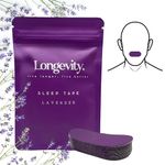 Longevity Sleep Tape - Mouth Tape for Sleeping, Snoring Aid, Improved Nasal Breathing, Strong But Gentle Adhesion (30 Strips) (Lavender (Scented), 30)