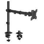 KOORUI Single Monitor Stand, Ergonomic Monitors Arm Desk Mount for 13-27 Inch Holds Screens, Desk Monitor Stand with Rotate 360°/ Adjustable Tilt ±72°/ VESA 75/100mm