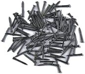 ÖÇS - 1.2 inch (30 mm) Length Fluted Hardened High Carbon Steel Point Tip Wall Masonry Concrete Black Nails (100 pcs.)