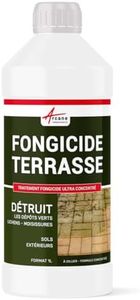 Fongicide, anti dépôt vert, concentré, pour terrasse et sols, élimine, algues et lichens, anti-mousse - 1 L (jusqu'à 250 m²) - ARCANE INDUSTRIES