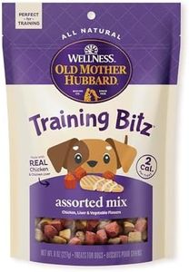 Old Mother Hubbard by Wellness Training Bitz Assorted Mix Natural Dog Treats, Crunchy Oven-Baked Biscuits, Ideal for Training, 8 Ounce Bag