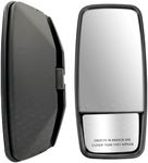 Outside View Door Mirror RH Compatible with ISUZU NPR NPR-HD NQR NRR GMC Chevrolet W3500 W4500 W5500 Truck 2008-2024 Black Passenger Side