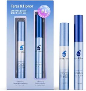Enhancing Lash & Brow Serum Duo – Eyelash and Eyebrow Growth Serum Set for Fuller, Longer-Looking Lashes & Brows – Made in Korea, Clean & Effective Formula, Gift-Ready Packaging