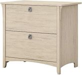 Bush Furniture SAF132AW-03 Salinas Lateral File Cabinet in Antique White