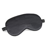 Silk Eye Mask for Sleeping Super Smooth Sleep Mask Silk Blindfold Blackout Eye Cover Portable Eye Shade Cotton Filled with Elastic Strap for Women & Men