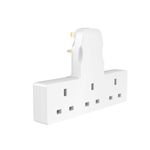 Triple Adapter Plug Extension Socket Uk Multi Plug Adaptor 3 Way Plug Adapter (3WAY BOARD) white