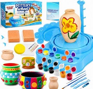 Insnug Kids Pottery Wheel Kit - Complete Pottery Wheel and Painting Kit for Beginners with Modeling Clay, Sculpting Clay and Sculpting Tools, Arts & Crafts, Craft Kits for Kids Age 8-12, 9-12