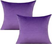 VAKADO Purple Throw Pillow Covers Decorative 18x18 Set of 2 Outdoor Decor Couch Cushion Covers Pillowcases Home Bed Decoration for Sofa Bedroom Office