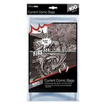 Ultra Pro Current Size 6-7/8 x 10-1/2" Comic Bags (100 Count Pack), Small, Clear