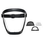 THE STYLE SUTRA ® Full Face Shield Removable Filter Plug Anti Fog for Kitchen Restaurant black| Facility Maintenance & Safety | Personal Protective Equip/PPE | Hard Hats & Face Shields | Face Shields