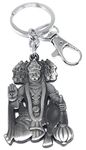 Aura Panchmukhi Hanuman Keyring Keychain For Bike Car Home Office Men Women Girls Boys Friends Family Metal Hook Keychain (Grey, 1)