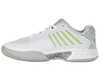 K-Swiss Performance Women's Hypercourt Express 2 Tennis Shoes, White/Gray Violet/Lime Green, 4.5 UK