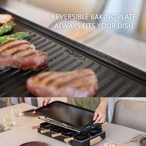 BOSKA Raclette Grill Set – 8-Person Tabletop Cheese Melter