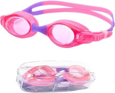 Kids Swimming Goggles Anti Fog Kids-Goggles No Leaking Water Pool Goggles,Adjustable Toddler Swim Goggles with UV Protection,Clear Vision Swimming Goggles for Boys Girls Youth