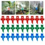 150 Pcs Misting Nozzle Sprayer RUIFUNETEK Micro Drip Irrigation Emitters, 90/180/360 Degree Automizing Drippers, Irrigation Sprinkler Heads for Garden Lawn Agriculture Irrigation System