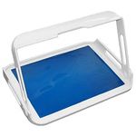 HOMECRAFT Freehand Tray with Non-Slip Mat, Requires Only One Handed Carrying, Safely Carry Items with Unique Foldaway Handle, Mat Secures the Contents on the Tray, Allows for Additional Assistance